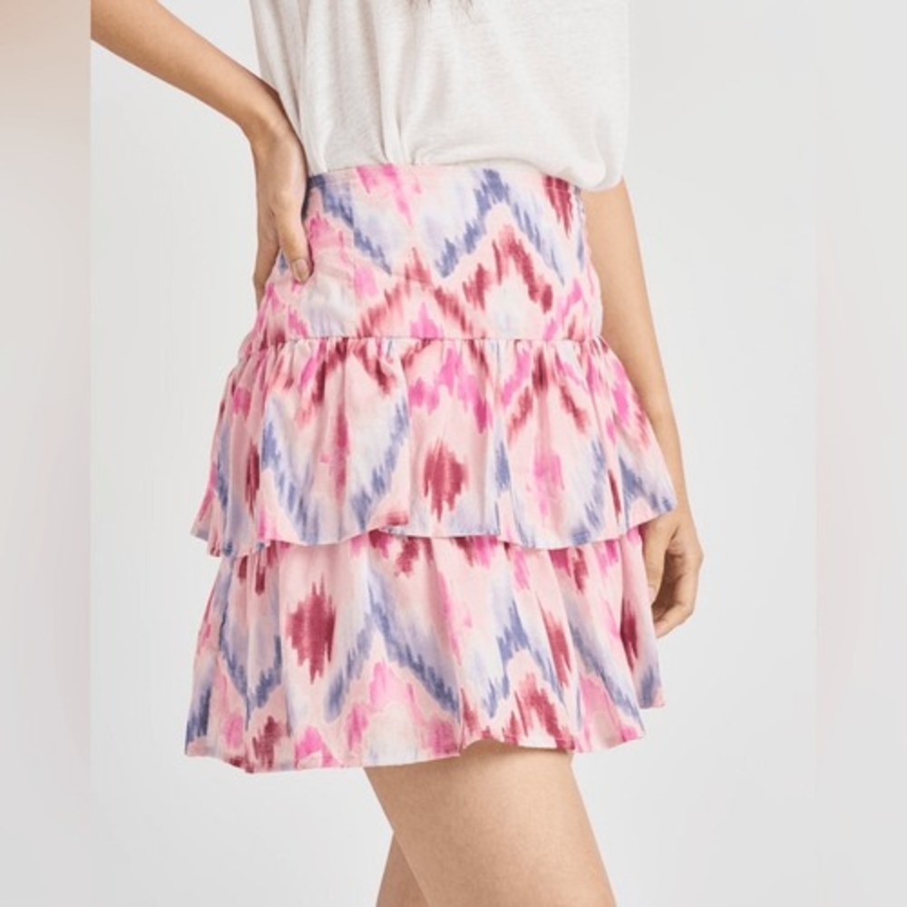 NEW‼️SPLENDID Adri Tiered Mini Skirt, XL‎
